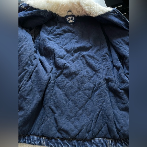 Vintage Roots Blue Denim Jean Jacket Size Small - Picture 5 of 13